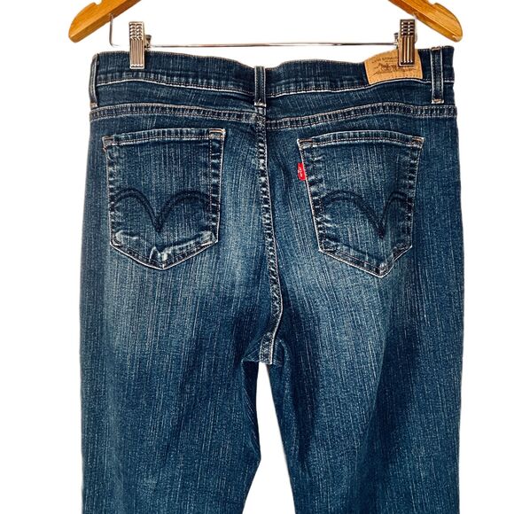 Levi Jeans 512 Size 14 Perfectly Slimming Boot Cut Blue Denim Stretch Levi's - Picture 4 of 8